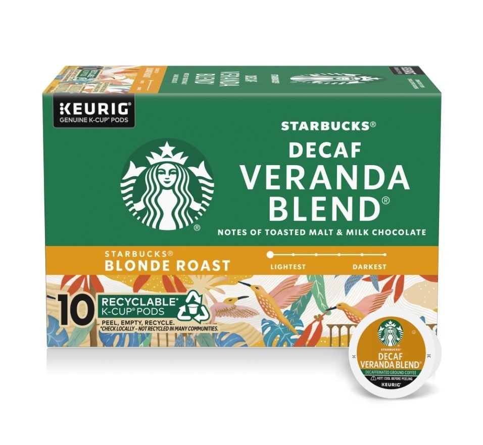 Starbucks® Decaf Veranda Blend Light Roast K-Cup Coffee Pods, 10 count