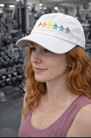 Original Penguin Baseball Cap with Rainbow Logo, New With Tags, OSFM