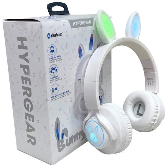 Hypergear Bunny Tracks Wireless Headphones Bluetooth