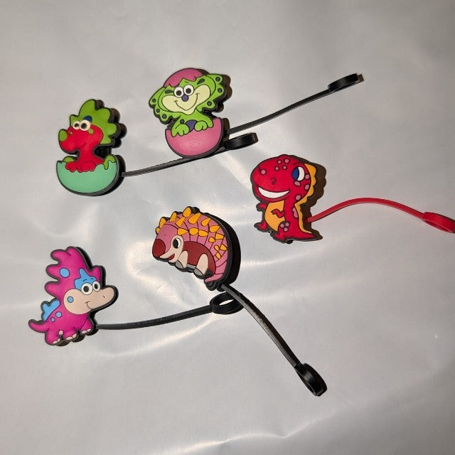 Straw toppers, Dinosaur Series Many styles. Take a look! Something for everyone!