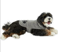 Bone Dry Embroidered Gray Microfiber Pet Robe with Adjustable Closure, NEW