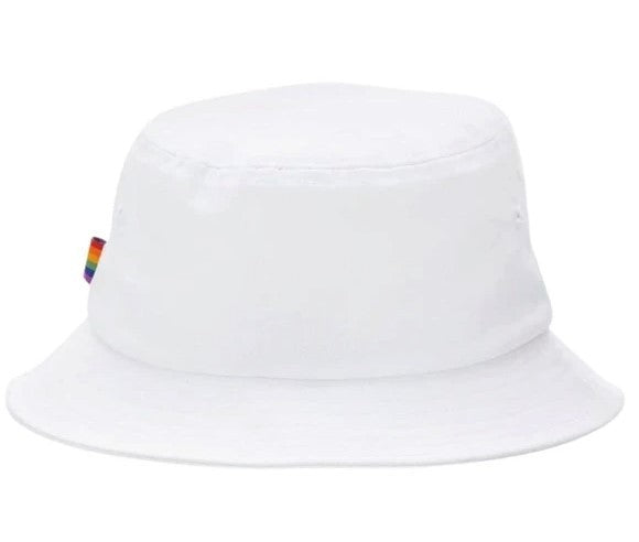 ORIGINAL PENGUIN  Cotton Twill Bucket Hat W/ Rainbow Logo (OSFM)