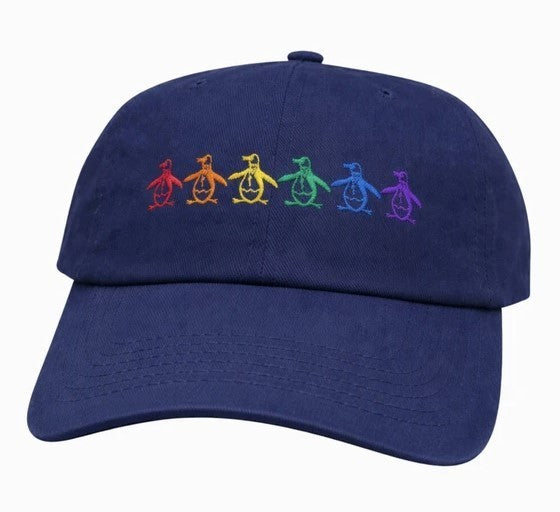 Original Penguin Baseball Cap with Rainbow Logo, New With Tags, OSFM