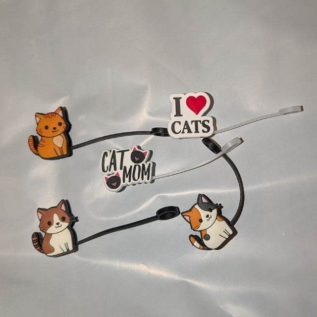 Straw toppers, Animal Series Many styles. Take a look! Something for everyone!
