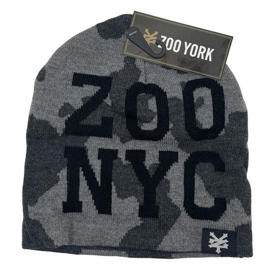 Zoo York Jacquard Logo Beanie, Camo,  One Size, New with Tags