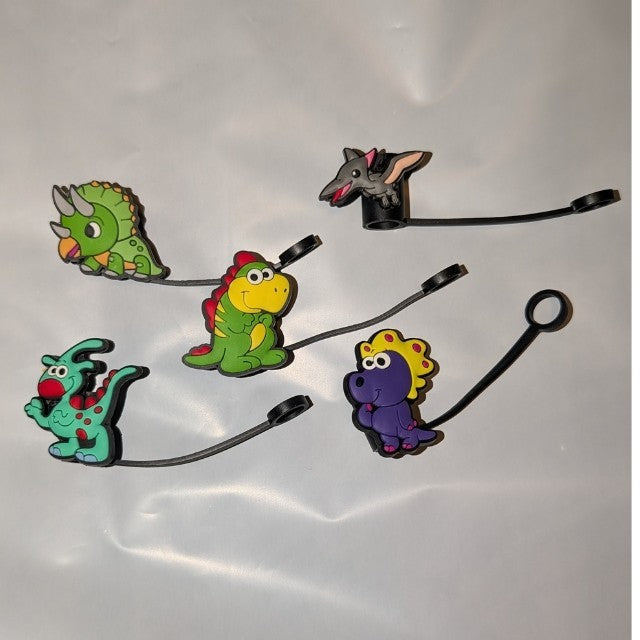 Straw toppers, Dinosaur Series Many styles. Take a look! Something for everyone!