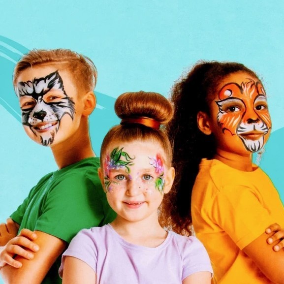 Hello Hobby Washable 12 Color Face & Body Paint Set