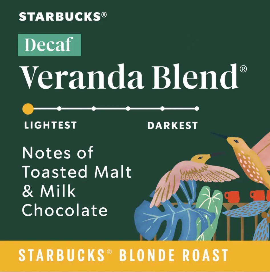 Starbucks® Decaf Veranda Blend Light Roast K-Cup Coffee Pods, 10 count