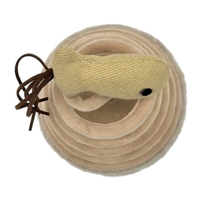 Spiral Spring Cat Punch Toy with Catnip Tail, Tiny's, 6.5 x 10, NEW