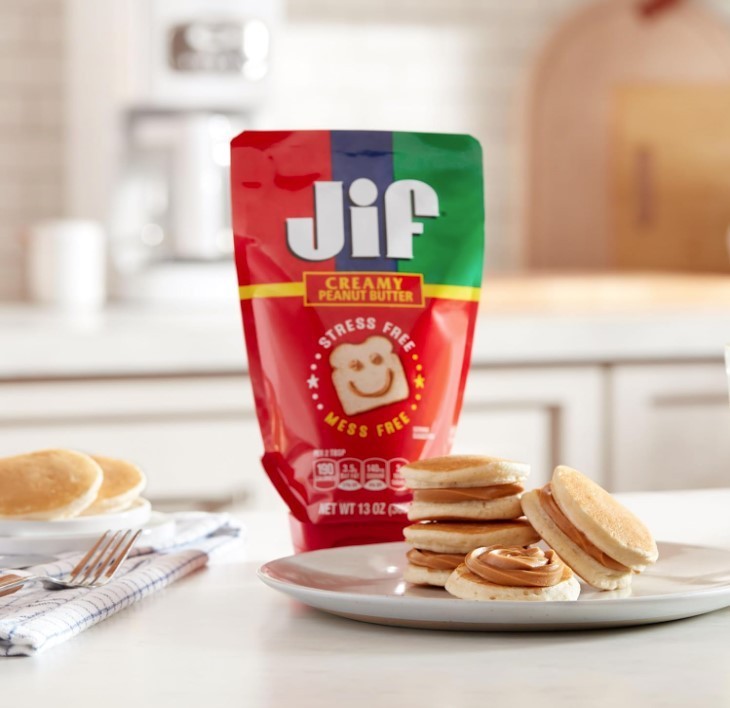 Jif Portable Squeeze Peanut Butter Creamy Smooth Daily Spread, 13oz, 2 pack