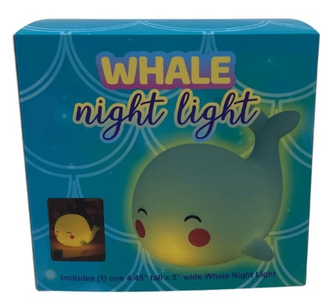 Cute Whale Night Light LED Lamp Nursery Decor NEW