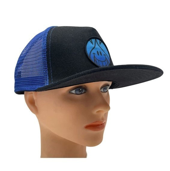 World Industries Boy's Royal Blue & Black Trucker Hat, Original, New With Tags