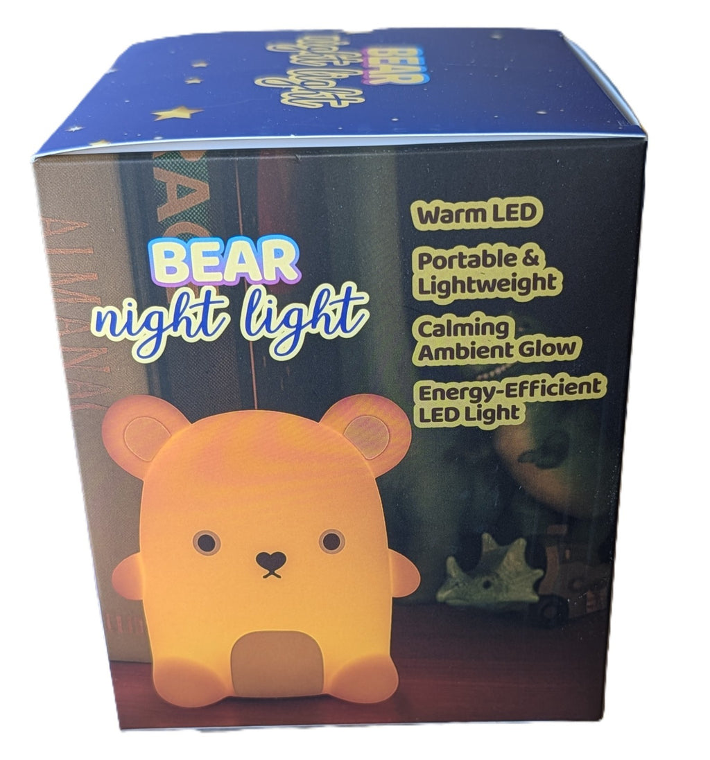 Bear Shaped Night Light Softly Glowing LED Lamp NEW