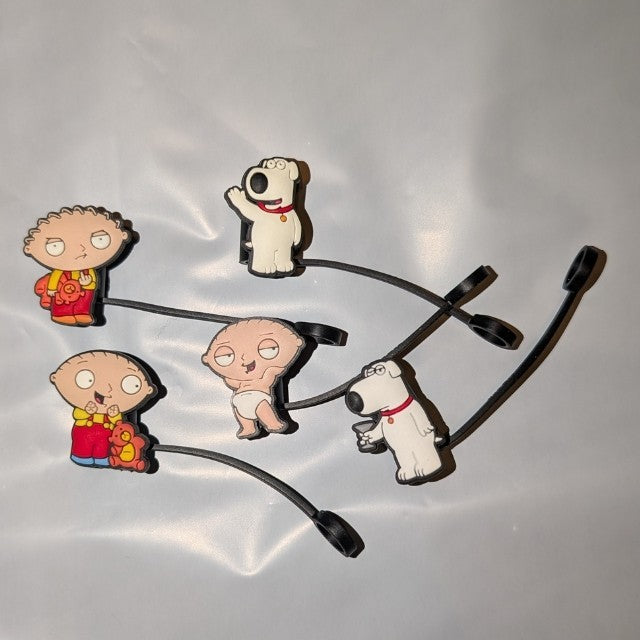 Straw toppers,  Many Pop Culture styles. Take a look! Something for everyone!