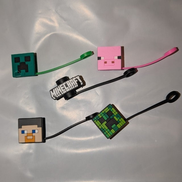 Straw toppers,  Many Pop Culture styles. Take a look! Something for everyone!