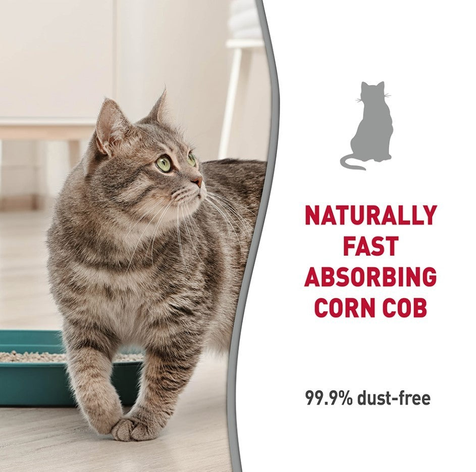Nature’s Miracle Premium Clumping Corn Cob Litter, 18 Pounds, Carry Handle