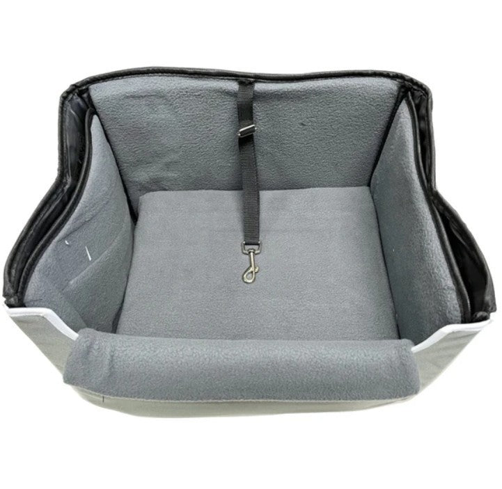 Pet Travel Collapsible Car Booster Seat in Gray,16x12x11,  Pets up to 20lbs, NEW