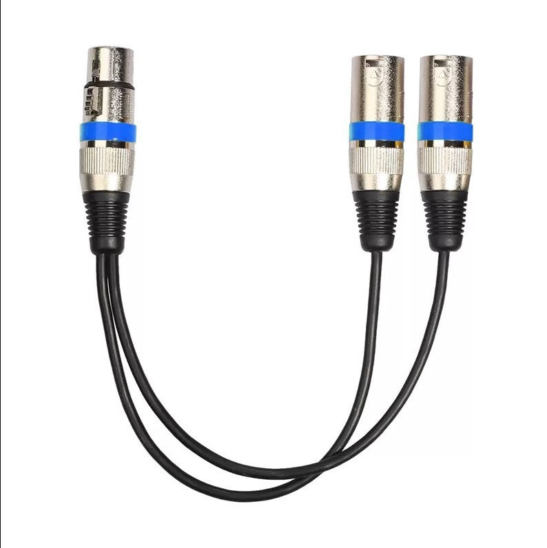 XLR Y Cable MMF Color Ring XLR Splitter Fast Shipping