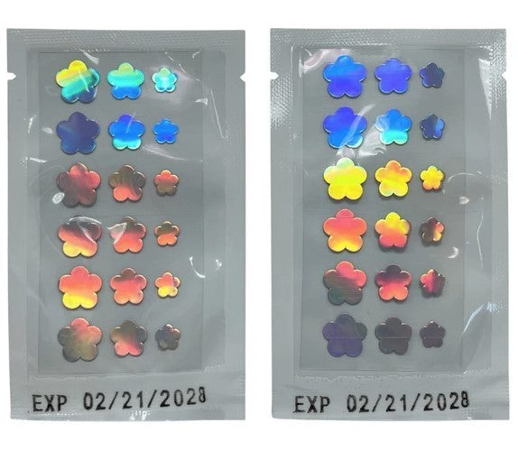 Celavi 36 Piece Hologram Flower Hydrocolloid Acne Spot Treatment Patches