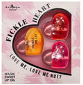 Italia Deluxe Fickle Heart 3 Piece Lip Oil Set, Magic Sweet Lip Oil