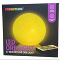 LED Orb Light, 6 Inch RGB Sphere Lamp Remote Control, Battery Powered