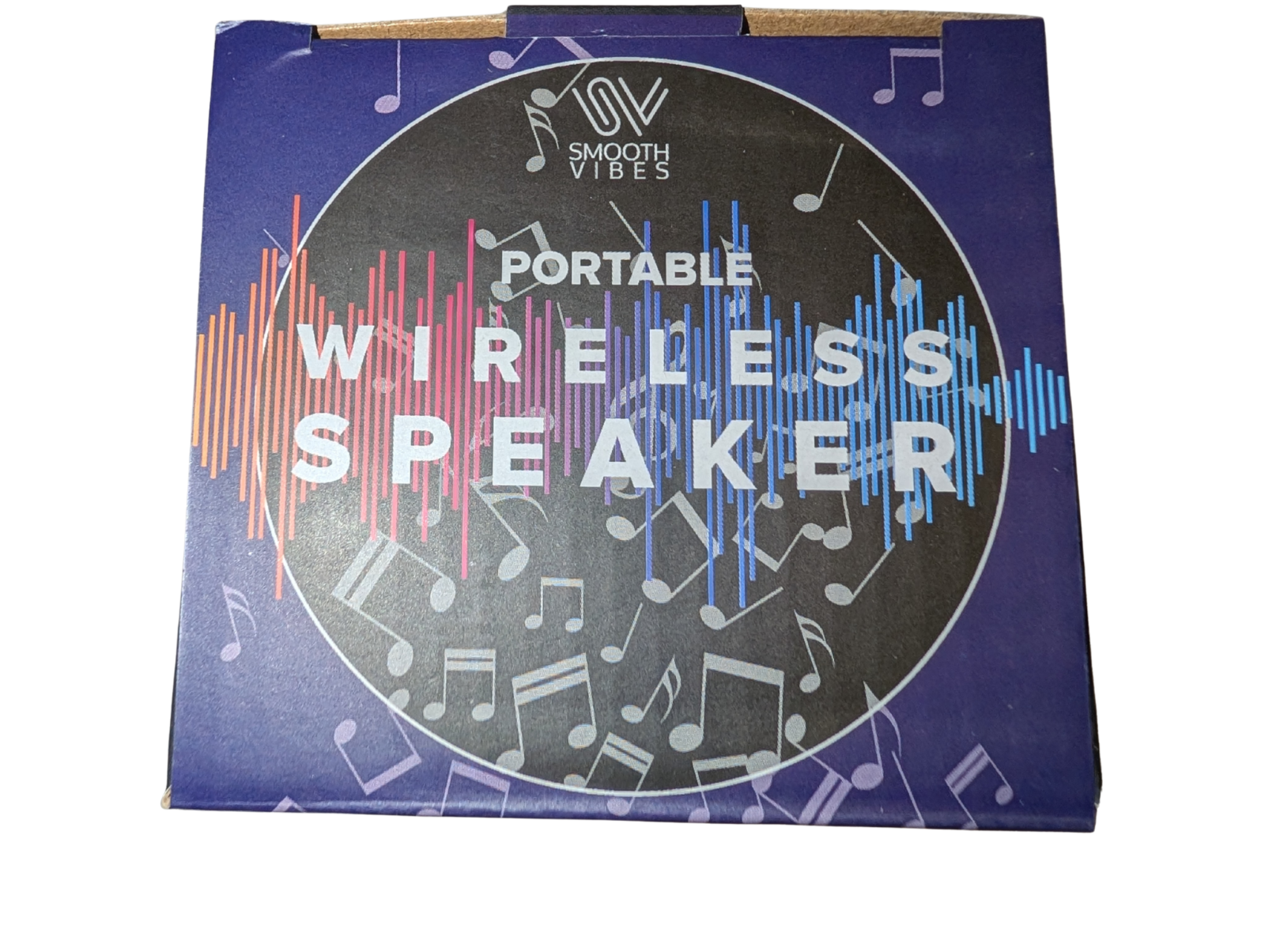 Smooth Vibes 6" LED Light-Up Wireless Portable Speaker, Color Changing, 3-4hrs