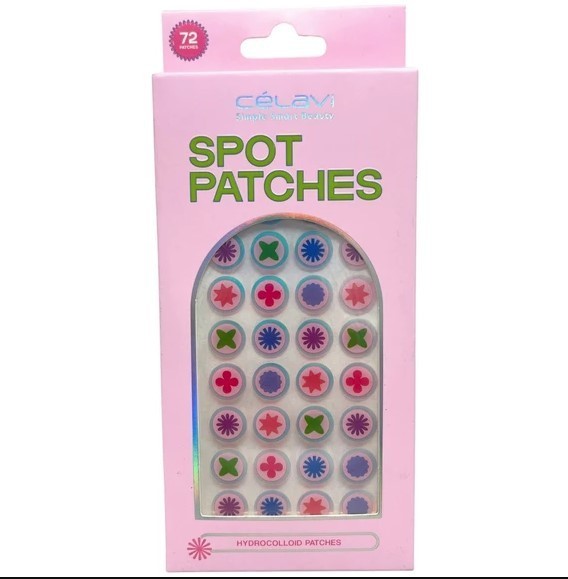 Celavi 72 Piece Shapes Hydrocolloid Acne Spot Treatment Patches