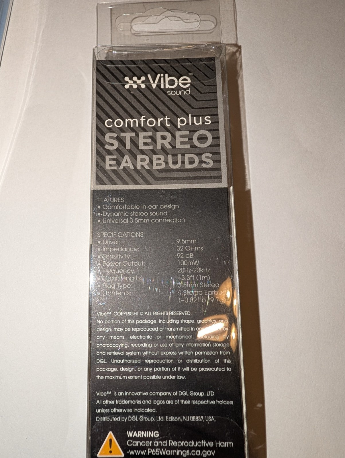 Vibe Sound Comfort Plus Stereo Earbuds 4 pack Black White Pink