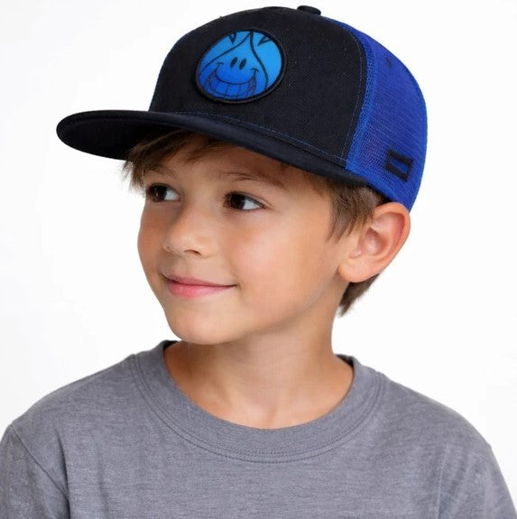 World Industries Boy's Royal Blue & Black Trucker Hat, Original, New With Tags