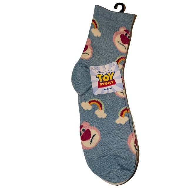 Toy Story Socks, 2 pair, Shoe Size 4-10, Sock Size 9-11 , Mid Crew