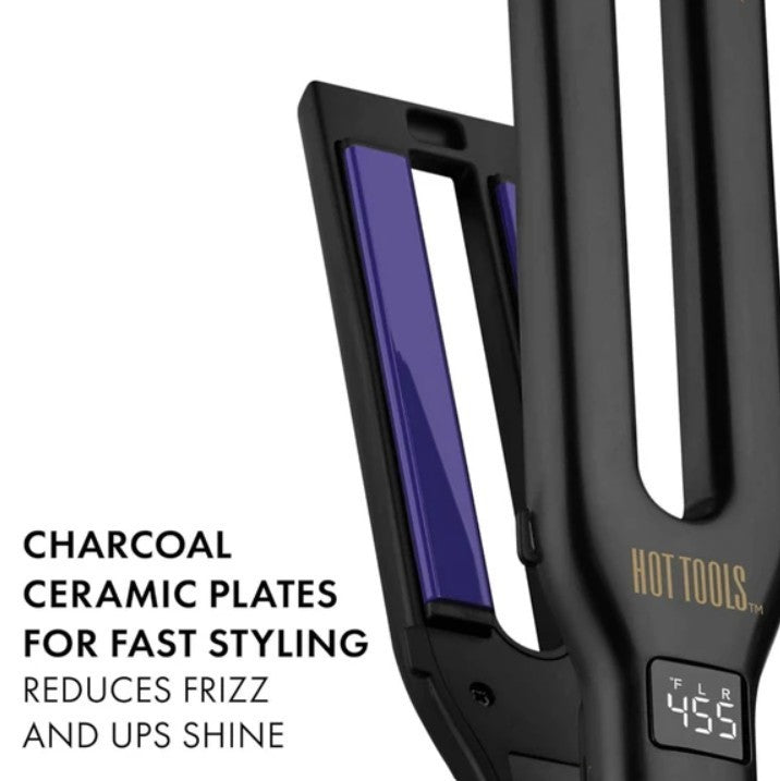 Hot Tools Pro Signature Dual Plate Charcoal Ceramic Flat Iron