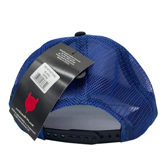 World Industries Boy's Royal Blue & Black Trucker Hat, Original, New With Tags
