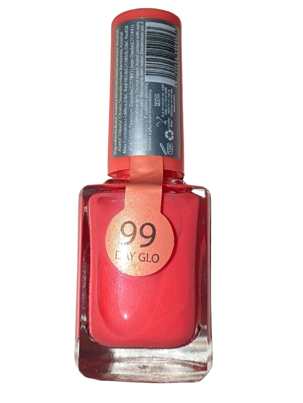 Neon Nail Polish Set:  8 Bottles Fingernail Glow in the Dark Nail Polish