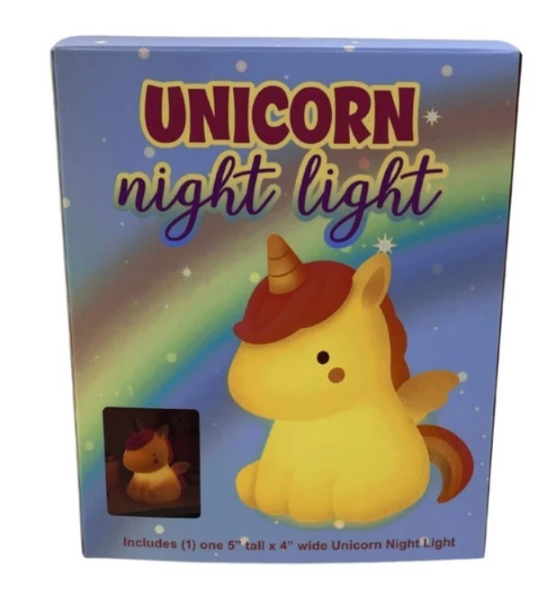 Unicorn Shaped Night Light Softly Glowing LED Lamp NEW