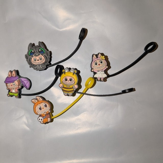 Straw toppers,  Many Pop Culture styles. Take a look! Something for everyone!