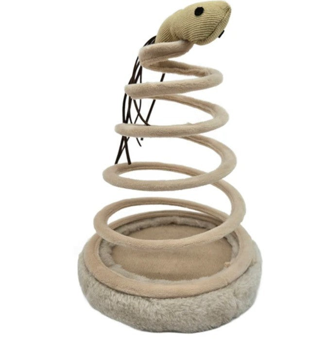 Spiral Spring Cat Punch Toy with Catnip Tail, Tiny's, 6.5 x 10, NEW