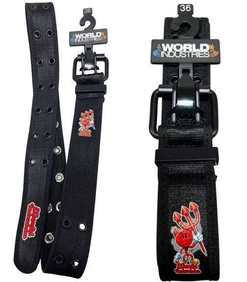 World Industries Double Prong Belt in Sizes 32-42, New With Tags