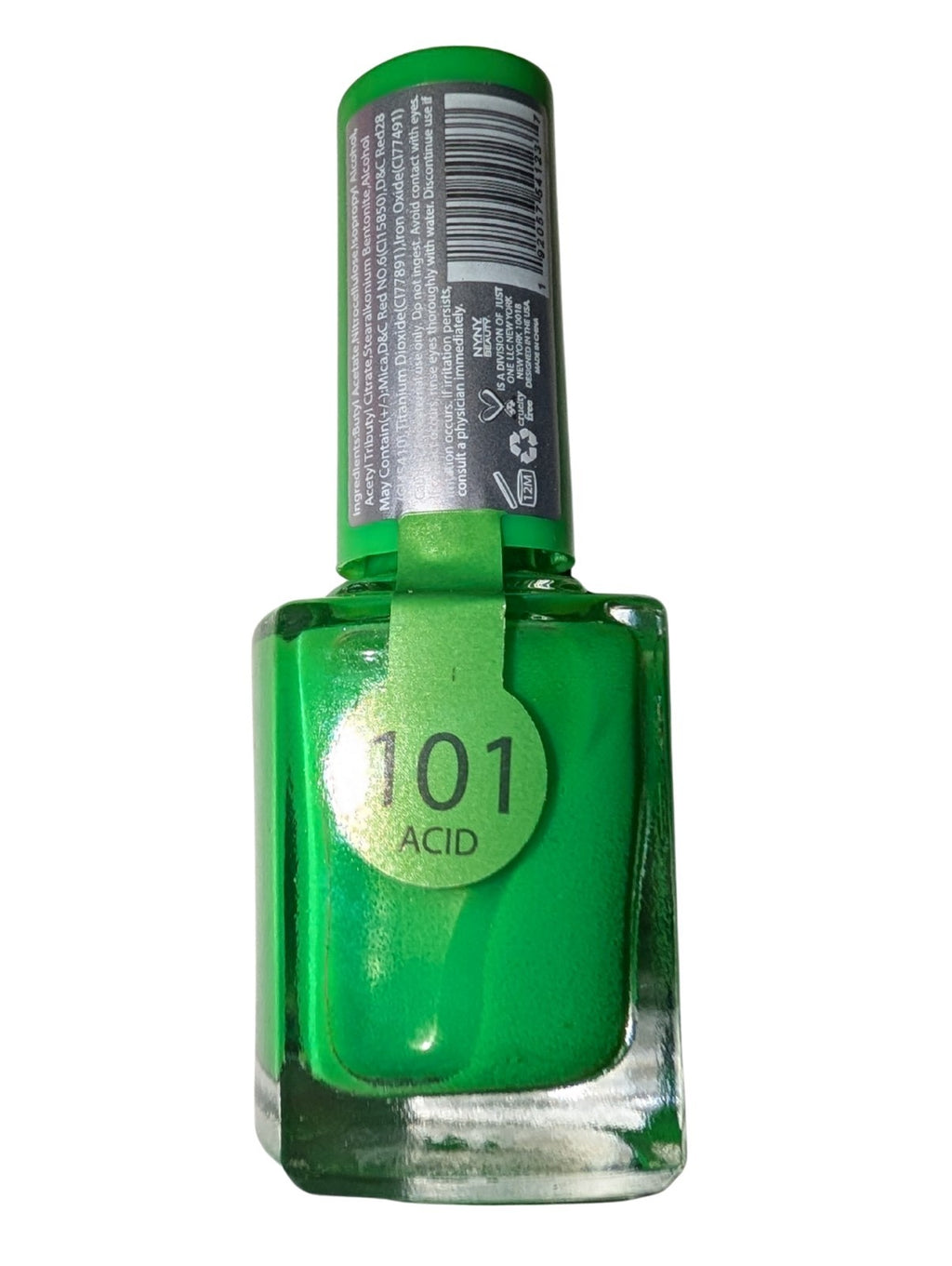 Neon Nail Polish Set:  8 Bottles Fingernail Glow in the Dark Nail Polish