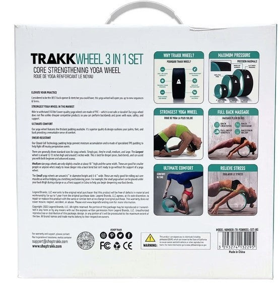 TRAKK 3in1 YOGA WHEEL SET of 3