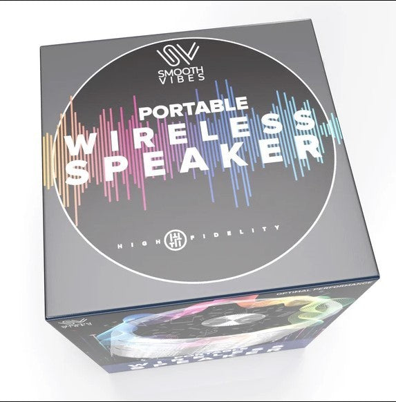 Smooth Vibes 2.75" Mini Wireless Portable BT Speaker, Battery Powered, NEW