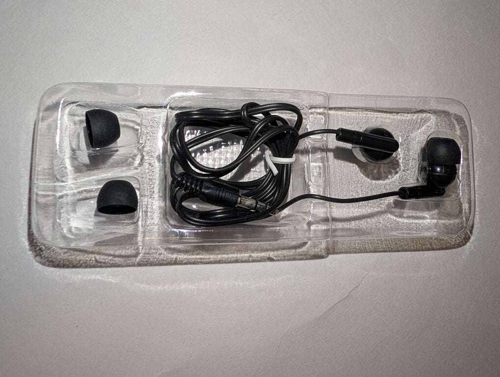 Vibe Sound Comfort Plus Stereo Earbuds 4 pack Black White Pink
