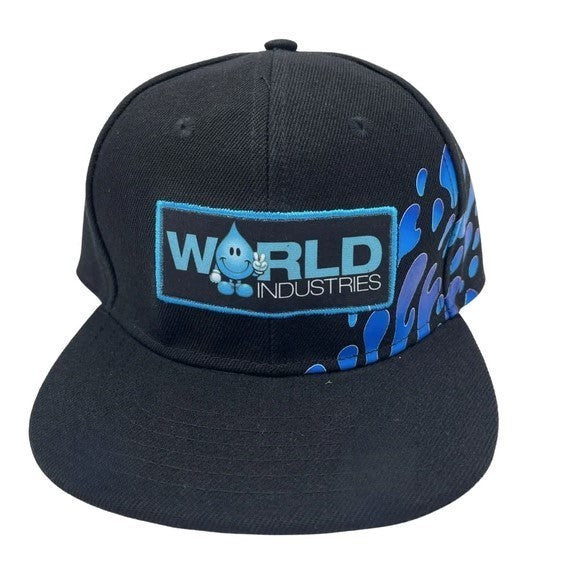 World Industries Boys Splash Print Snapback Cap, Original, New With Tags