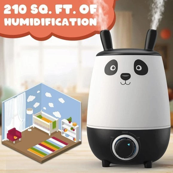 Everlasting Comfort Cool Mist 2.5L Kids Panda Humidifier, NEW