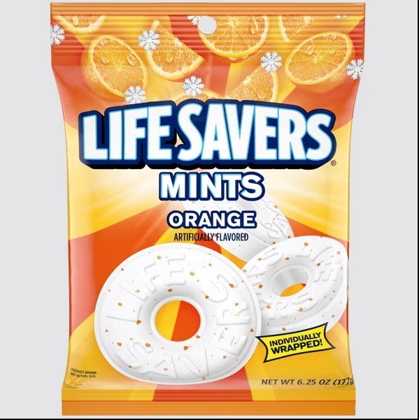 LIFE SAVERS Orange Mints Candy, 6.25-Ounce Bag