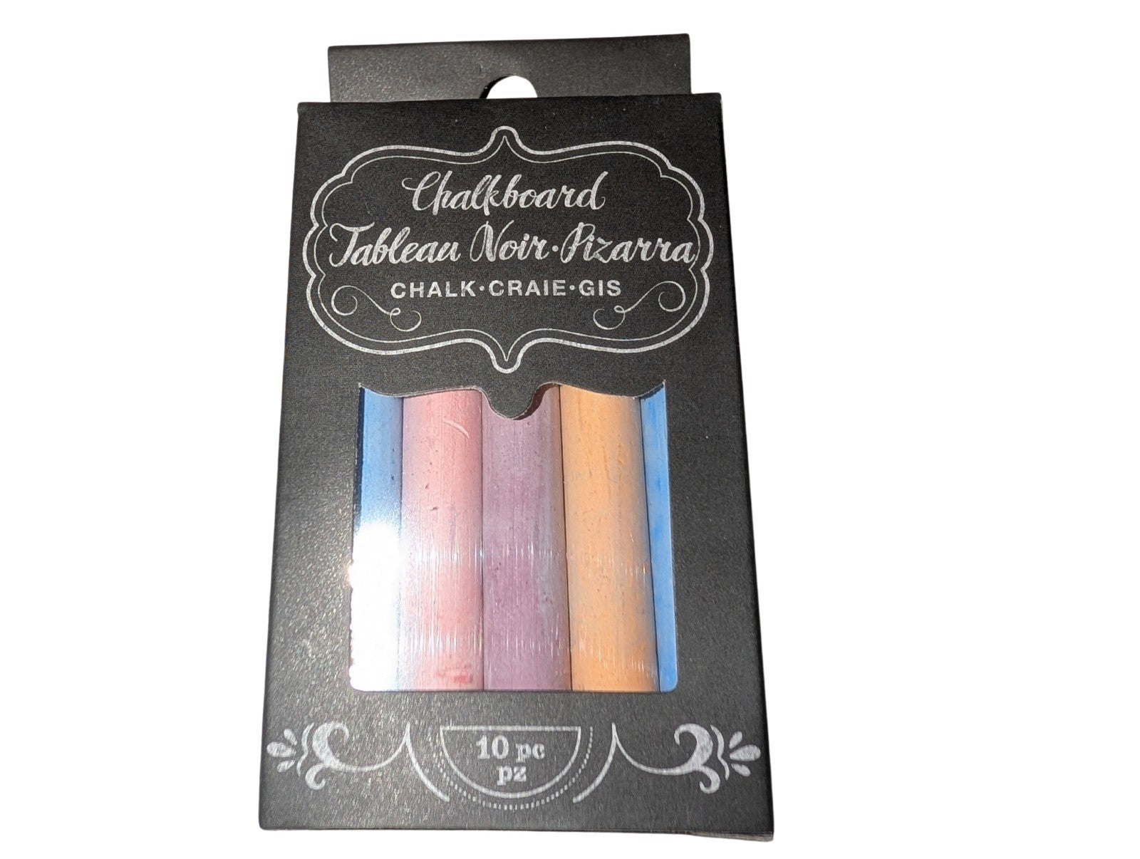Colored Chalk 10 Piece  Set of 4 Boxes Chalkboards Crafts Drawing Sidewalk Art