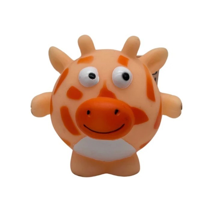 Puffy Squeaky Pet Play Dog Chew Toys in Choice of Zoo Animal Styles, NEW