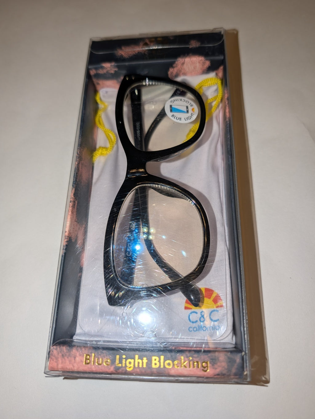 Blue Light Blocking Glasses  Black Frame Cat Eye Computer Screen Anti Blue, NEW