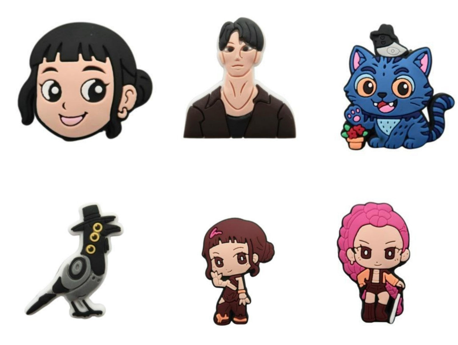 10mm Straw Toppers K Pop Culture Artwork, Fun , Cute, 45 Pieces, Popular Styles!