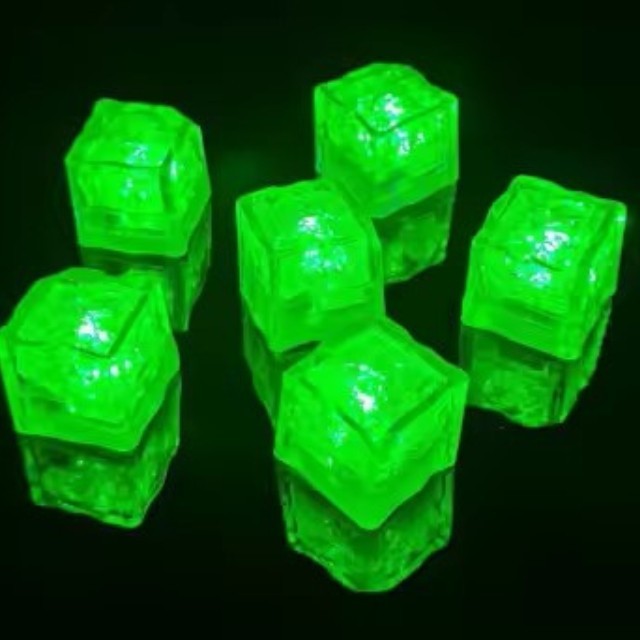 Water Activated LED Ice Cube for Cocktails Drinks and Parties Multicolor 12 Pack