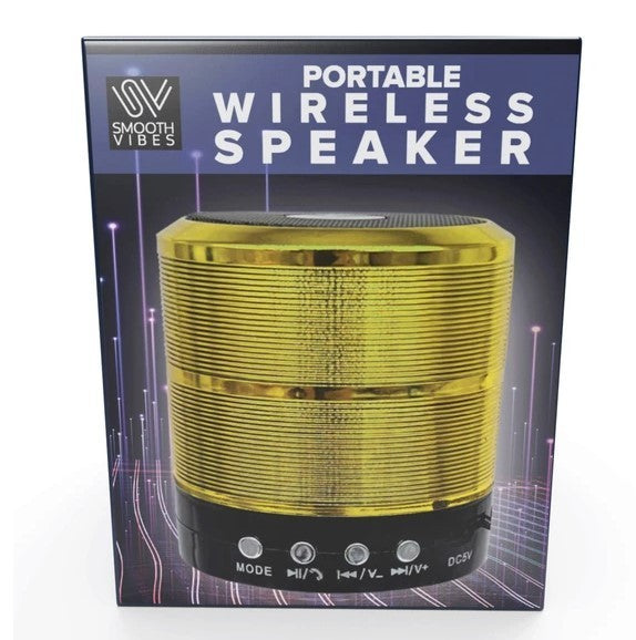 Smooth Vibes 2.75" Mini Wireless Portable BT Speaker, Battery Powered, NEW